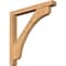 Ekena Millwork Legacy Block Smooth Bracket w/ Offset Brace, Western Red Cedar, 5 1/2"W x 46"D x 46"H BKT0604X46X46LEC05SWR - alternate 1